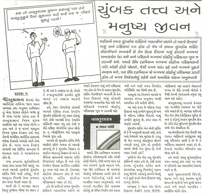 ચુંબક તત્વ અને મનુષ્ય જીવન